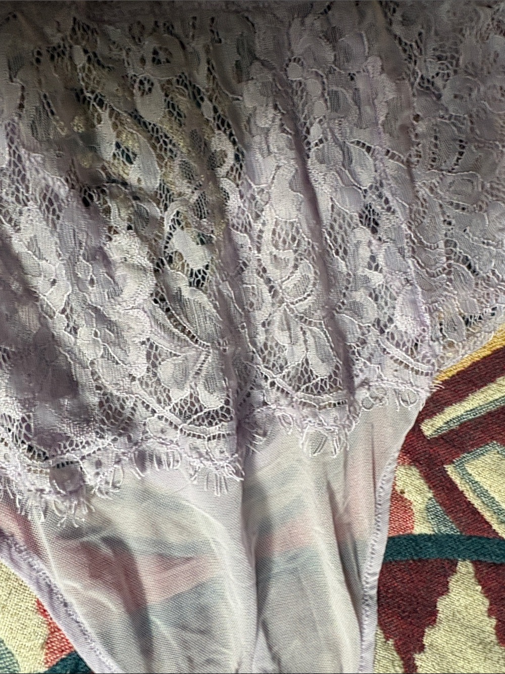 Adore Me Lavender Lace Bandeau Bralette - Picture 9 of 10